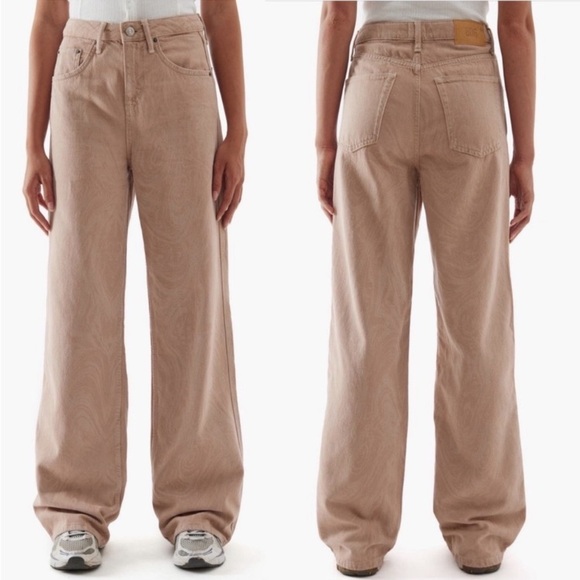 BDG Denim - NWT BDG Urban Outfitters Super High Waist Puddle Wide Leg Pink Jeans, 25 0 24 00